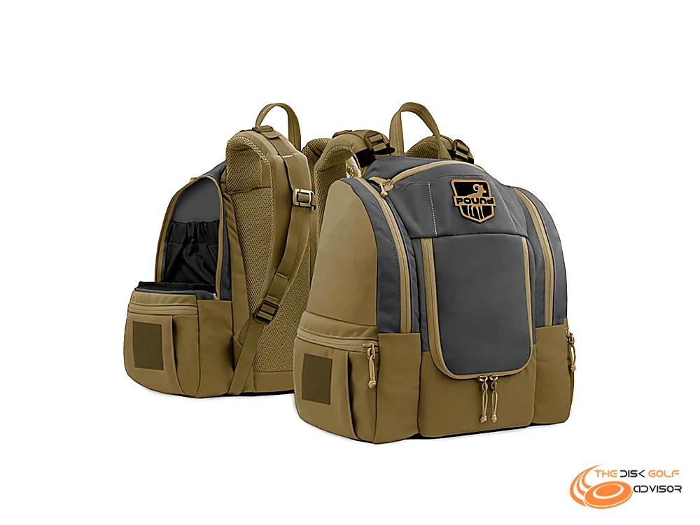 Pound Rufus and Octothorpe Custom Handmade Disc Golf Backpack Best Disc Golf Bags